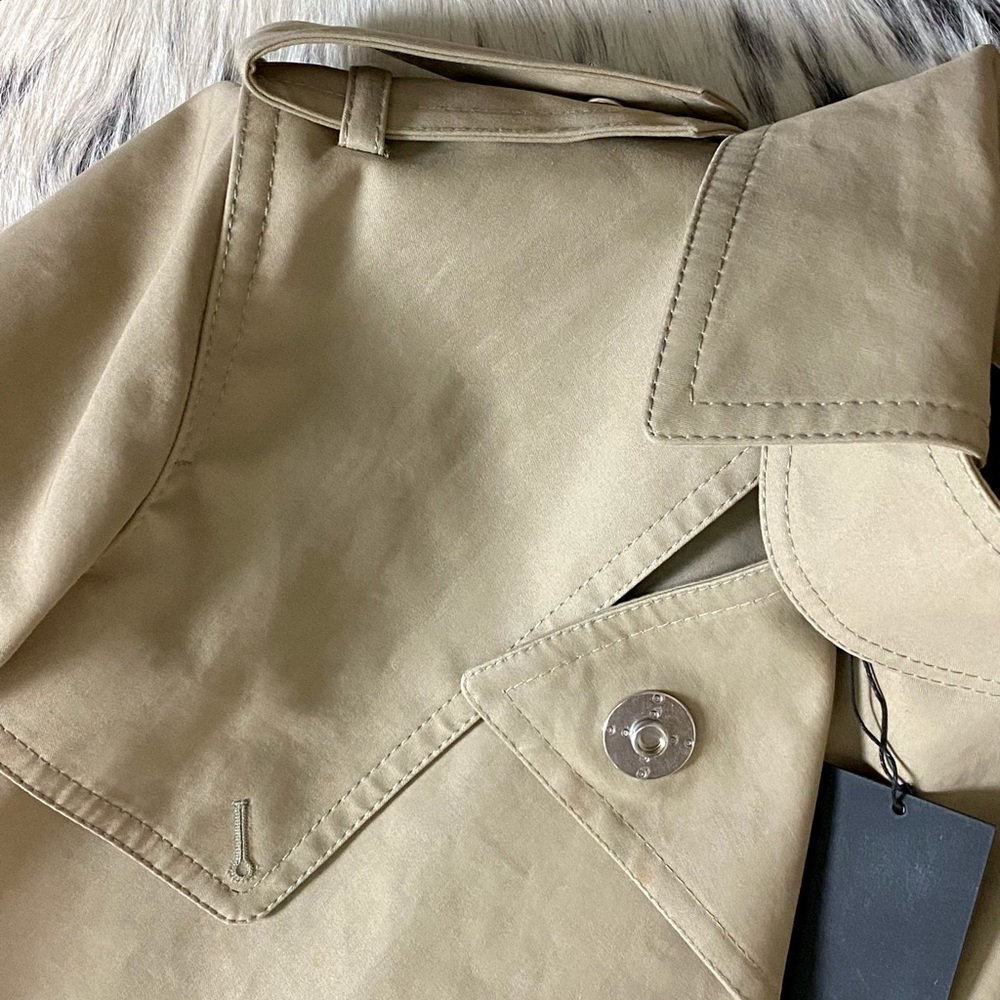 Alexander Wang Beige and Gray Trench Coat - Picture 5 of 16